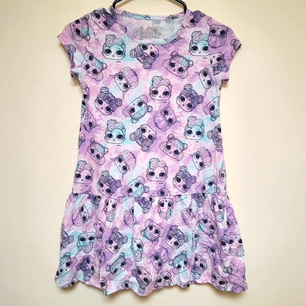✨️Girls | L (10-12) | Casual Purple Tie Dye Dress | L.O.L. Surprise!